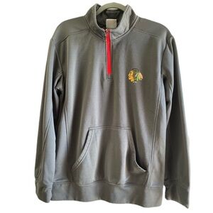 Men's NHL Chicago Blackhawks Quarter-Zip in Size M